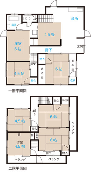 家の中に階段2つ？！ の間取り