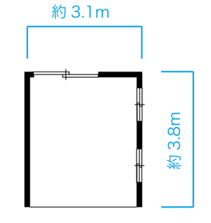 2022年8月より入居可能。隠れ家の隠れ部屋？！の間取り