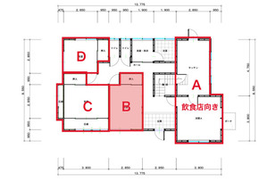 リノベ古家のシェアショップ！B区画テナント募集の間取り