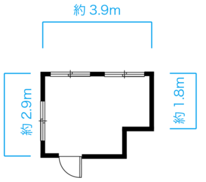 2024年7月より入居可！２階角部屋の素敵な洋室の間取り