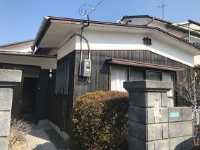 外観。閑静な住宅街にあります