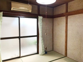 一階のお部屋はエアコン付